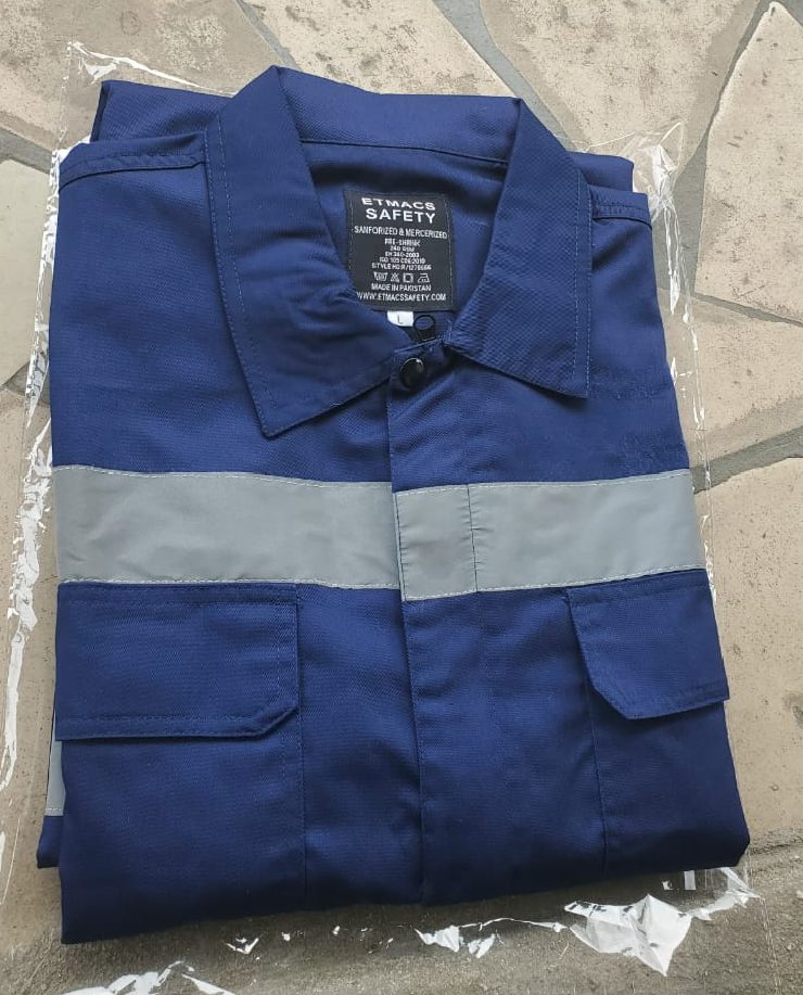 Navy Blue Safety Coverall