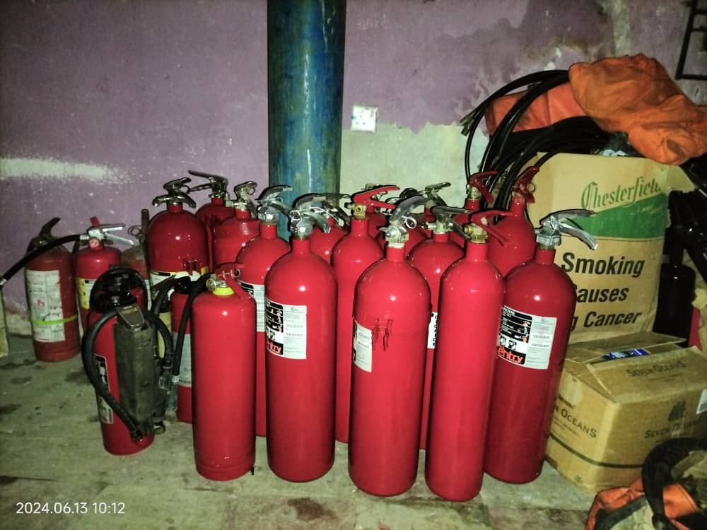 Fire extinguisher batch received for servicing