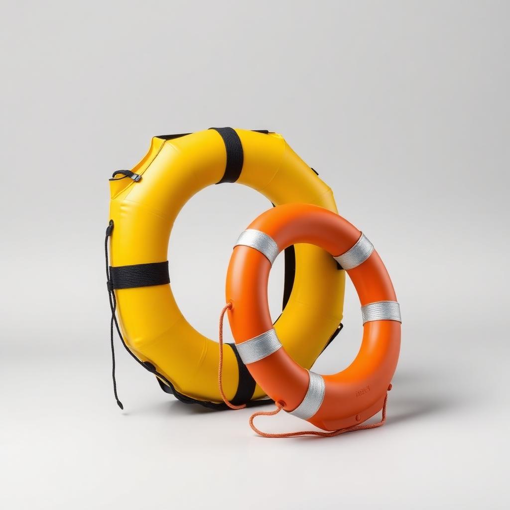 Lifebuoy & Life Raft Set